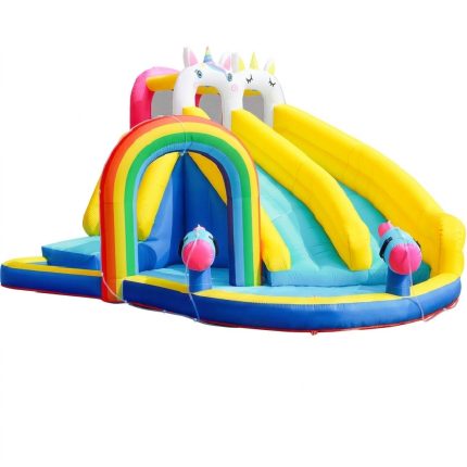 מתקן מתנפח חד קרן קשת כפול 73041