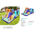 מתקן קפיצה מתנפח מגלשה וקיר טיפוס 82020 AirMyFun