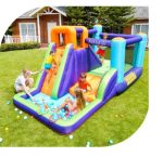 מתקן קפיצה מתנפח מגלשה וקיר טיפוס 82020 AirMyFun