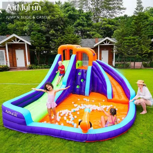 מתקן מים מתנפח מגלשות בריכה 83006 מבית AirMyFun