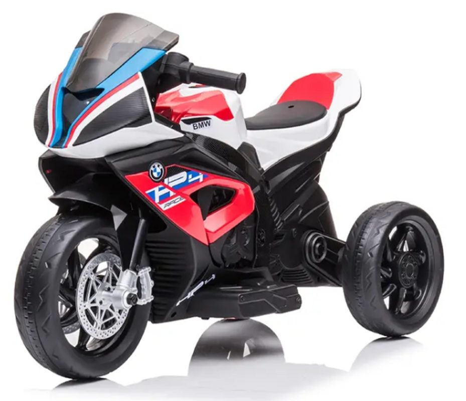 אופנוע BMW HP4 חשמלי לילדים תלת-אופן לבן