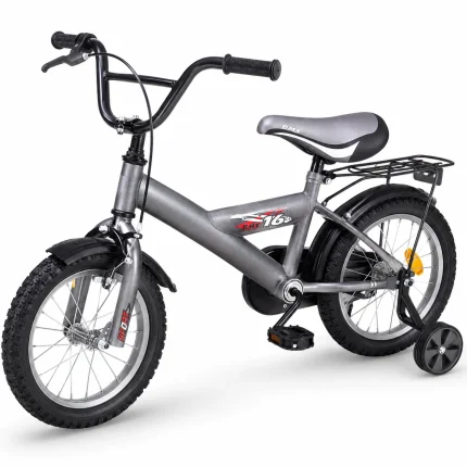 אופני ילדים BMX מבית N.S.N SPORT בצבע אפור, מידה 16 אינץ׳