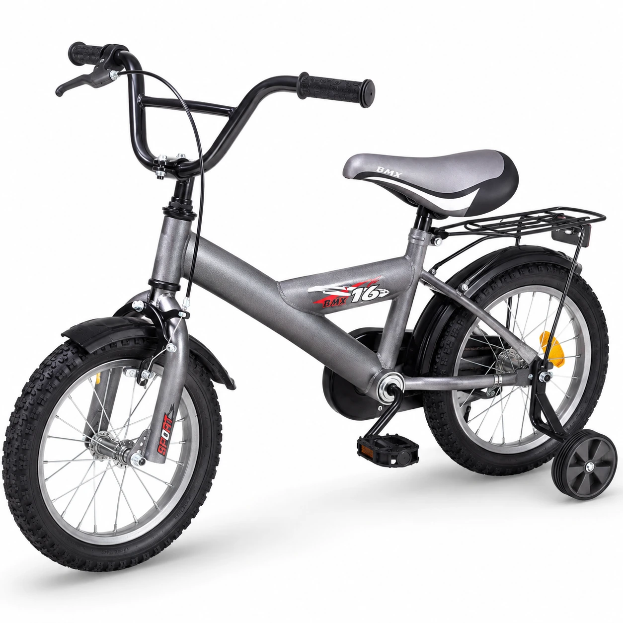 אופני ילדים BMX N.S.N SPORT – אפור 16 אינץ׳ אופני ילדים BMX מבית N.S.N SPORT בצבע אפור, מידה 16 אינץ׳