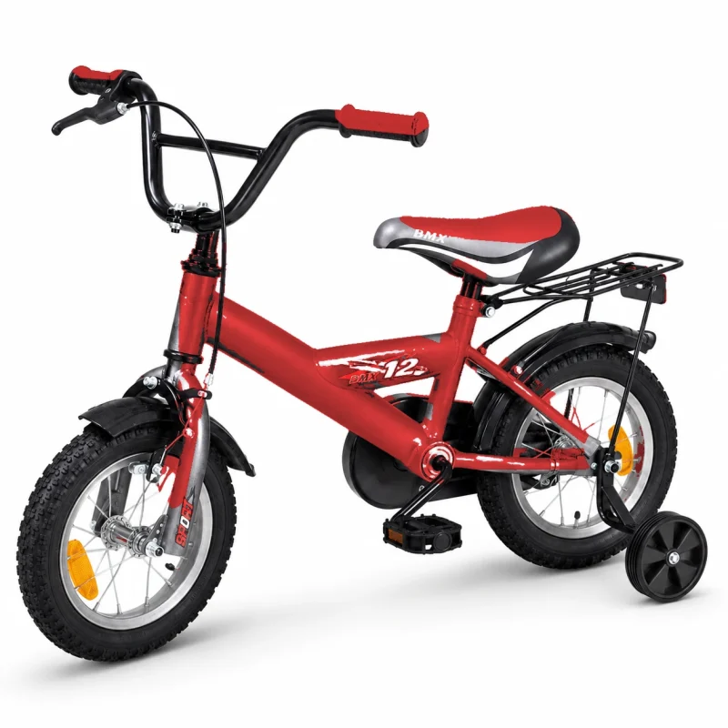אופני ילדים BMX מבית N.S.N SPORT בצבע אדום, מידה 12 אינץ׳