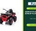 טרקטורון XMX אדום של Fun4U לצד מדריך בחירת רכב ממונע עם שלט